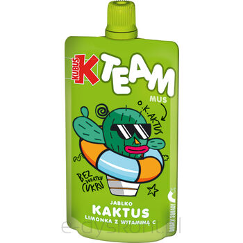 Kubuś Mus Team Jabłko Kaktus Limonka Z Witaminą C 100 G