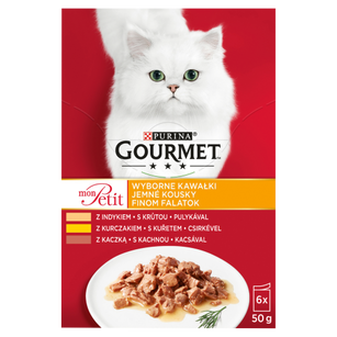 Purina Karma Dla Kota Gourmet Mon Petit Mix Drobiowy (6X50G)