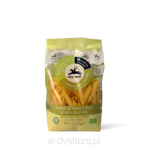 Makaron (Kukurydziano - Ryżowy) Penne Bezglutenowy Bio 250 G - Alce Nero [BIO]