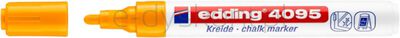 Edding Marker kredowy e-4095 2-3 mm, pomarańczowy neonowy [BIURO]