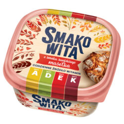 Smakowita o smaku swojskiego masełka 450g. Margaryna półtłusta