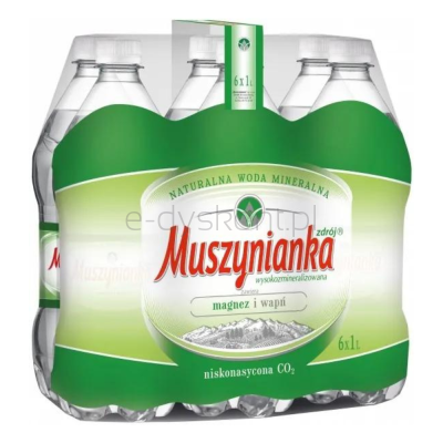 Muszynianka Woda Odgazowana, Niskonasycona 1L SK