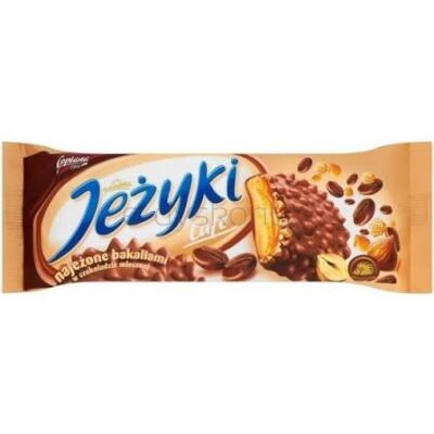 Jeżyki Cafe ciastka w czekoladzie mlecznej 140 g