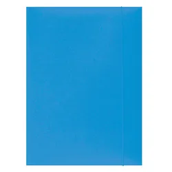 Office Products Teczka z gumką, karton, A4, 300gsm, 3-skrz., jasnoniebieska 