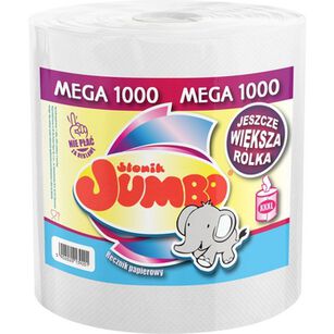 SŁONIK JUMBO Ręcznik papierowy mega 1000 1 rolka 2-warstwowy