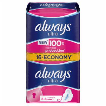 Always Podpaski Ultra Super Plus Duopak 16 Sztuk
