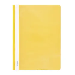 Donau Skoroszyt PVC, A4, twardy, 150/160mikr., żółty 