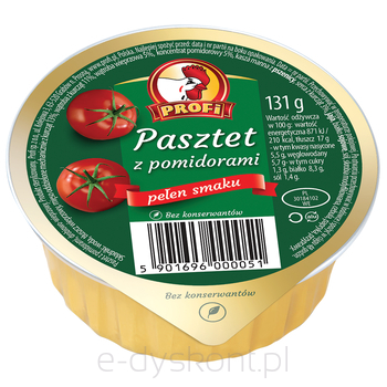 Profi Wielkopolski Pasztet Z Drobiem I Pomidorami 131 G