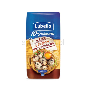 Lubella Makaron 10-Jajeczna Z Jajami Przepiórczymi Nitki 250 G