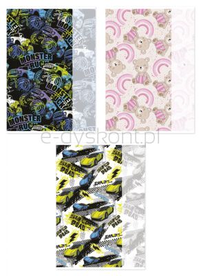 Gimboo Zeszyt Szkolny A4, w 3 linie, 32 kart., 70gsm, mix wzorów