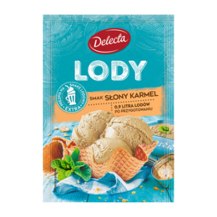 Delecta Lody w proszku 57g smak słony karmel 