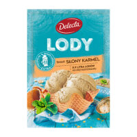 Delecta Lody w proszku 57g  słony karmel 