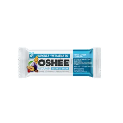 Oshee Vitamin Musli Bar Śliwka Żurawina40g