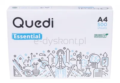 Papier ksero QUEDI ESSENTIAL A4, A4, klasa C, 80gsm, 500ark.