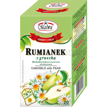 Malwa Herbata Ziołowa Rumianek Z Gruszką 20X2G