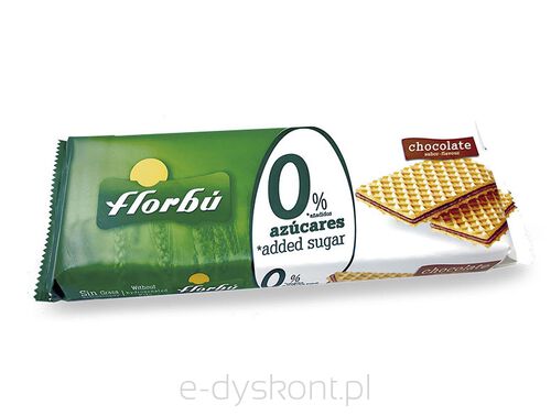 Wafelki Z Kremem Kakaowym Bez Dodatku Cukru 150 G - Florbu [BIO]