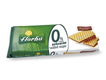 Wafelki Z Kremem Kakaowym Bez Dodatku Cukru 150 G - Florbu [BIO]