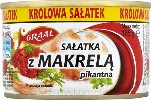 Graal Sałatka Pikantna Z Makrelą 165 G