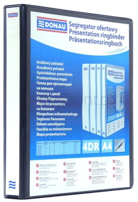 Donau Segregator Ofertowy Pp, A4/4Rd/65, Czarny 