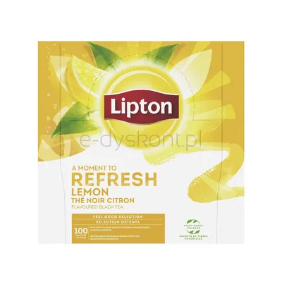 Lipton Herbata Feel Good Selection, Refresh, Cytryna, 100 Kopert