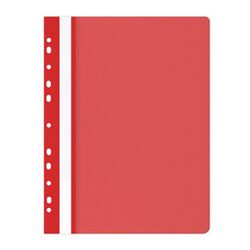 Office Products Skoroszyt, PP, A4, miękki, 100/170mikr., wpinany, czerwony