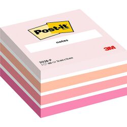 Post-It Kostka Samoprzylepna (2028-P), 76X76Mm, 1X450 Kart., Różowa 