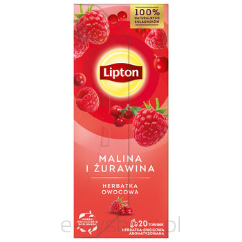 Lipton Herbata Fruit Malina I Żurawina 20Tb