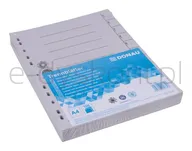 Donau Przekładka karton A4, 235x300mm, 1-10, 1 karta, szara  - 2