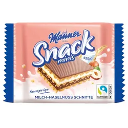 Manner Wafle Minis z orzechami 25g