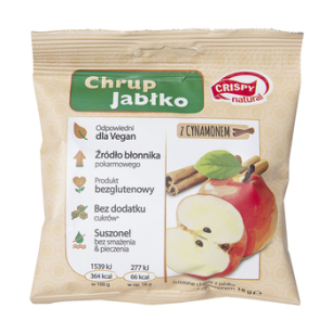 Crispy Natural Chipsy Jabłka Z Cynamon18G