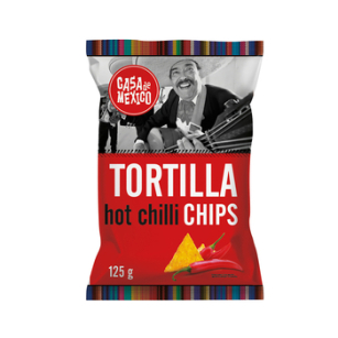 Case De Mexico Tortilla chips chilli 125 g