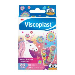 Viscoplast Plastry dziecięce Magiczne, 2 rozmiary, 20 szt., pudełko