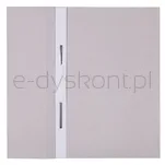Skoroszyt Office Products Budget, Karton, Z Oczkiem, Nadruk, 1/2, A4, 250Gsm, Biały - 2