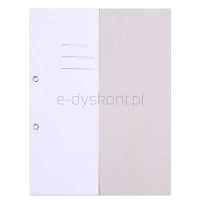 Office Products Skoroszyt Budget, Karton, Z Oczkiem, Nadruk, 1/2, A4, 250Gsm, Biały
