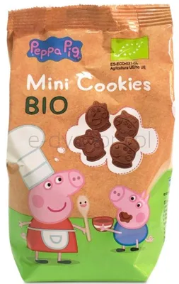 Mini Ciastka Kakaowe Dla Dzieci Świnka Peppa Bio 100 G