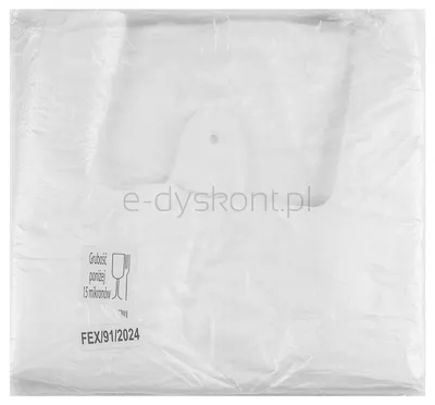 Reklamówka SARANTIS, HDPE, normal, 22/5/38 cm, 6 mikr., 200 szt., biała