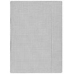 Donau Teczka z gumką karton, A4, 400gsm, 3-skrz., biała w kratę