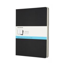 Zestaw 3 Zeszytów Moleskine Cahier Journals XL (19x25cm) w kropki, 120 stron, czarny