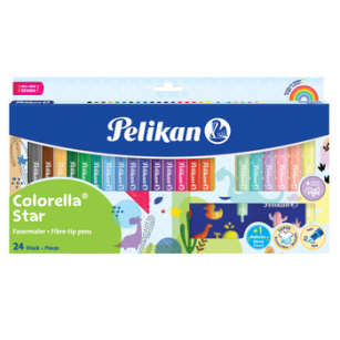 Pelikan Flamastry Colorella c302 18+6 szt + szablon