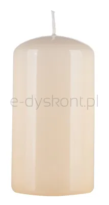Świeca słupek DONAU HOME Standard Gloss, 60x115mm, kremowy