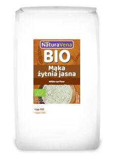 Mąka Żytnia Jasna Typ 720 Bio 1 Kg - Naturavena [BIO]