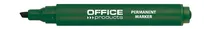 Office Products Marker Permanentny Ścięty, 1-5Mm (Linia), Zielony  - 2