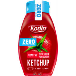 Kotlin Ketchup Pikantny ZERO DODATKU CUKRU 420 g