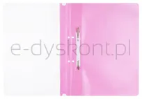 Office Products Skoroszyt, PP, A4, 2 otwory, 100/170mikr., wpinany, różowy  - 2