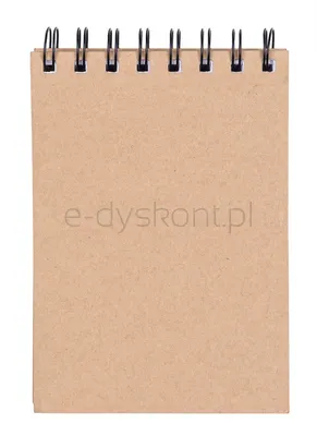 Kołonotatnik OFFICE PRODUCTS, craft, A6, w kratkę, 80 kart., 80gsm, brązowy