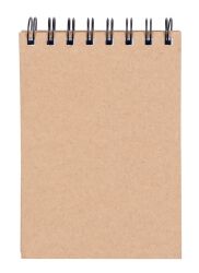 Office Products Kołonotatnik craft, A6, w kratkę, 80 kart., 80gsm, brązowy