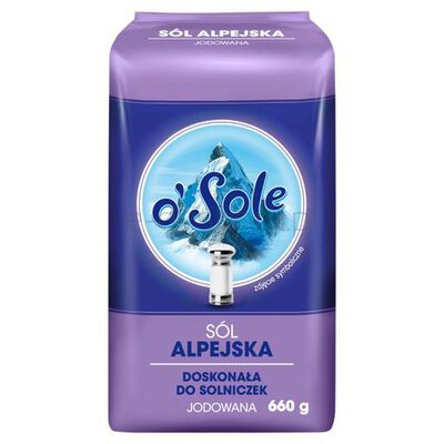 O'Sole Sól Alpejska jodowana 660g