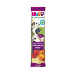 Hipp Batonik Owocowy Przyjaciel Jabłka-Banany-Maliny Bio, 23 G