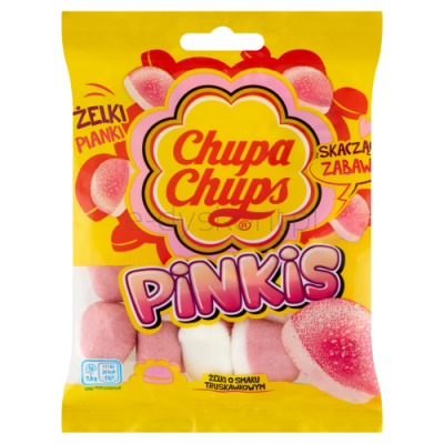 Chupa Chups Żelki Pinkis O Smaku Truskawkowym 90G