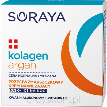 Soraya Kolagen Argan Przeciwzmarszczkowy Krem Nawilżający Na Dzień I Na Noc 50 Ml